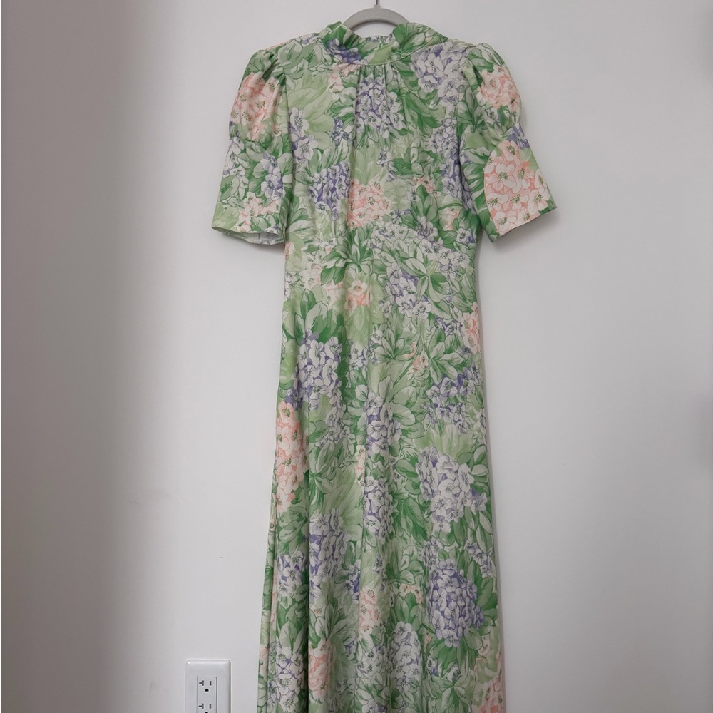 Floral Green Maxi Dress